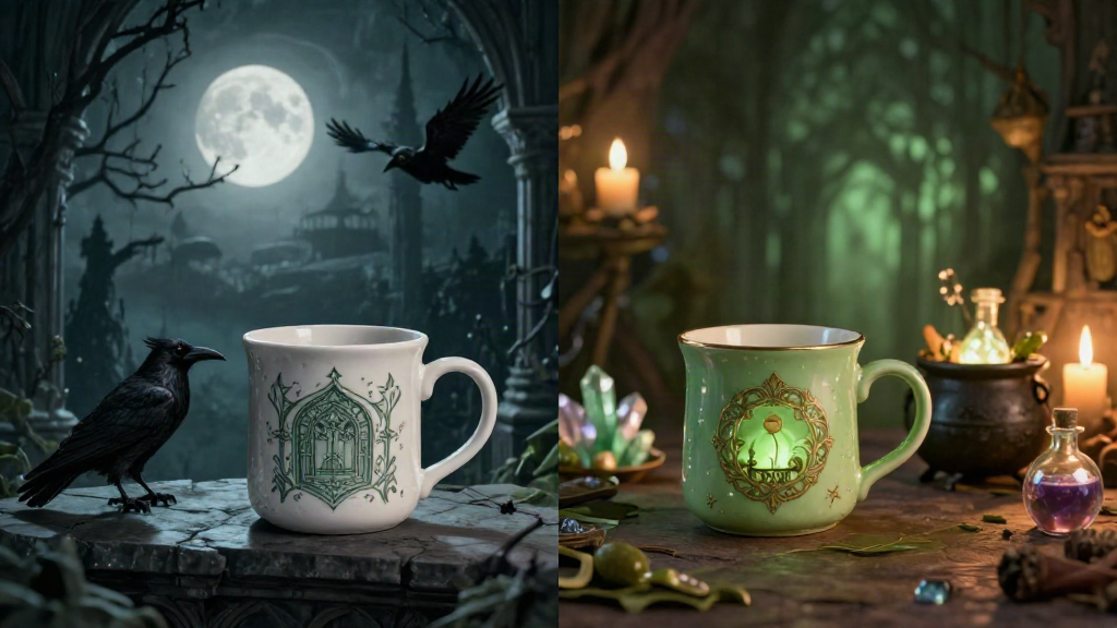 Gothic Tasse für Raben-Fans: 7 düstere Motive, die deine Kaffeepause verzaubern