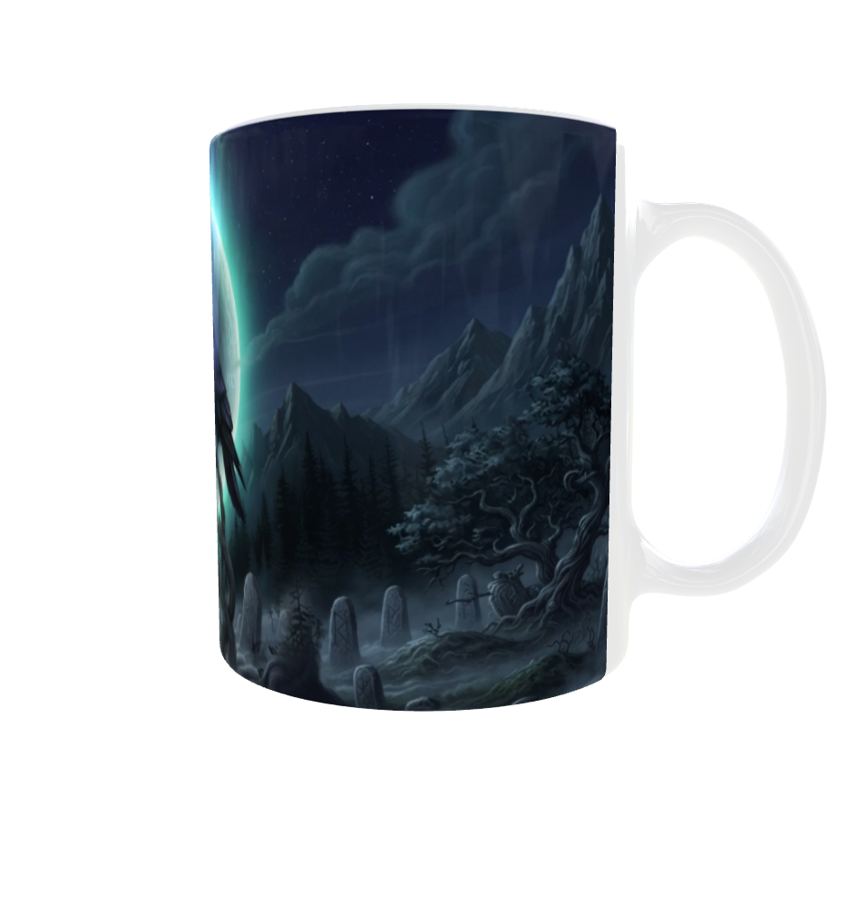Raben im Mondlicht – Gothic Fantasy Tasse