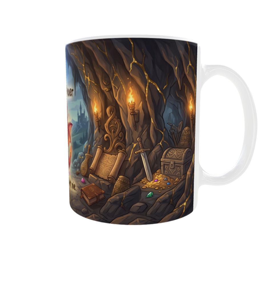 Feuer im Herzen – Drachen-Tasse mit magischer Höhle