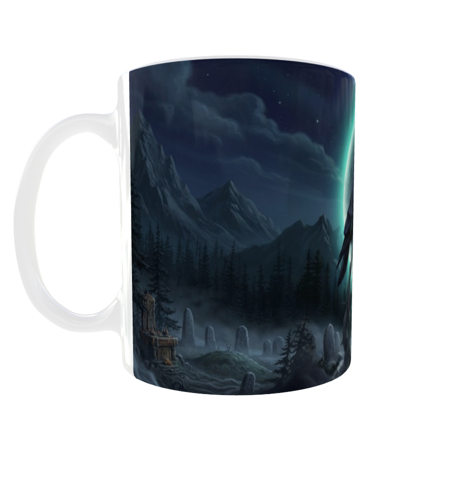 Raben im Mondlicht – Gothic Fantasy Tasse