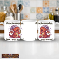 Drachenmodus: Lade… (Bitte warten.) – Drachen-Kaffeetasse