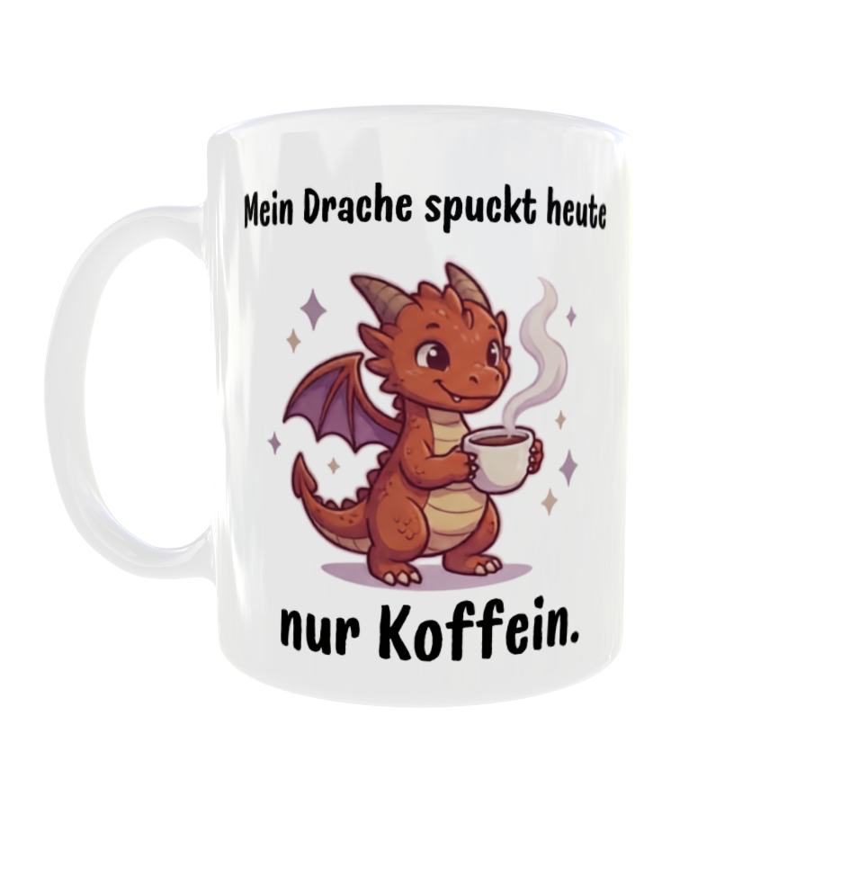Mein Drache spuckt heute nur Koffein. – Drachen-Kaffeetasse