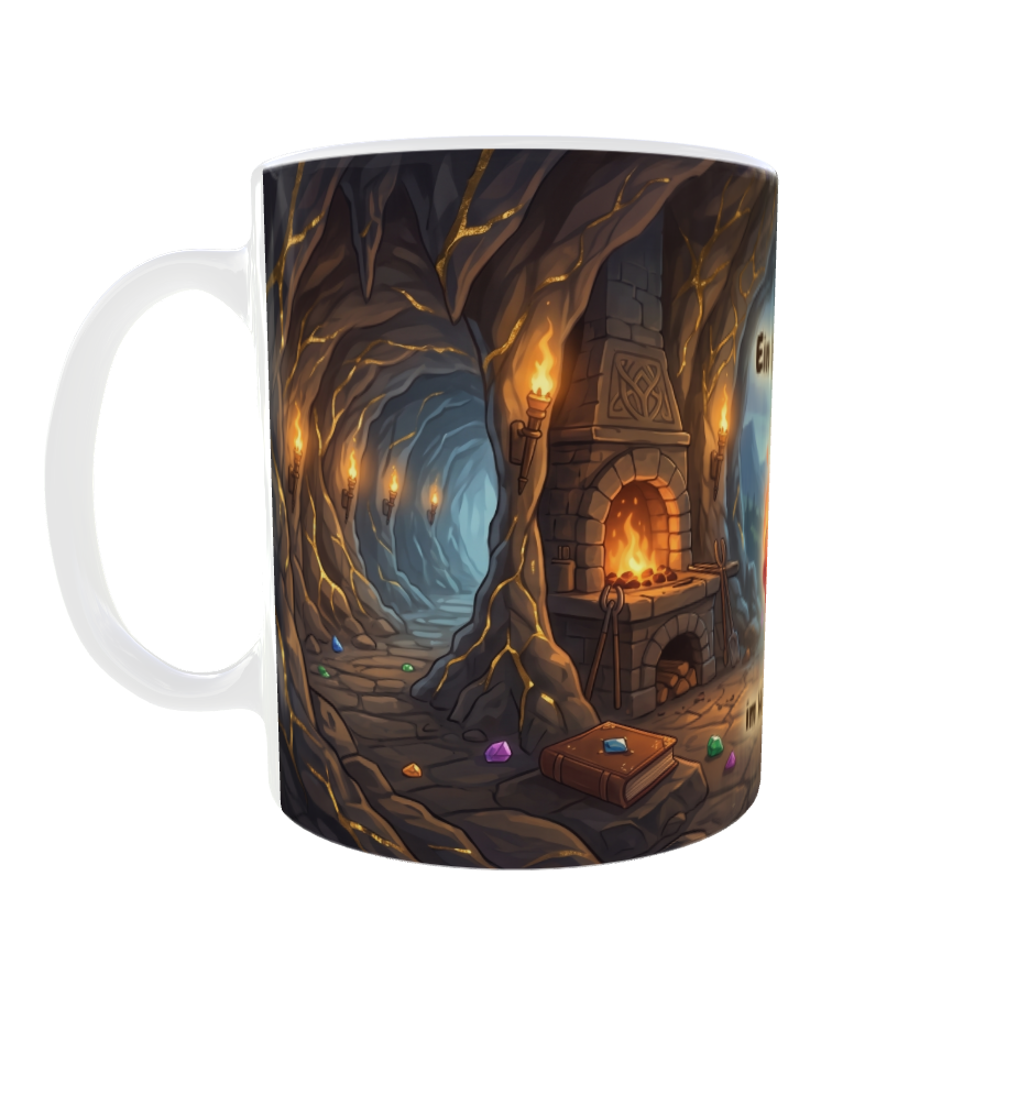 Feuer im Herzen – Drachen-Tasse mit magischer Höhle