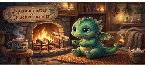 Drachen-Tasse „Kakaomonster & Drachenzähmer“