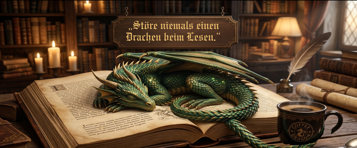 Lese-Tasse – Störe niemals einen Drachen beim Lesen
