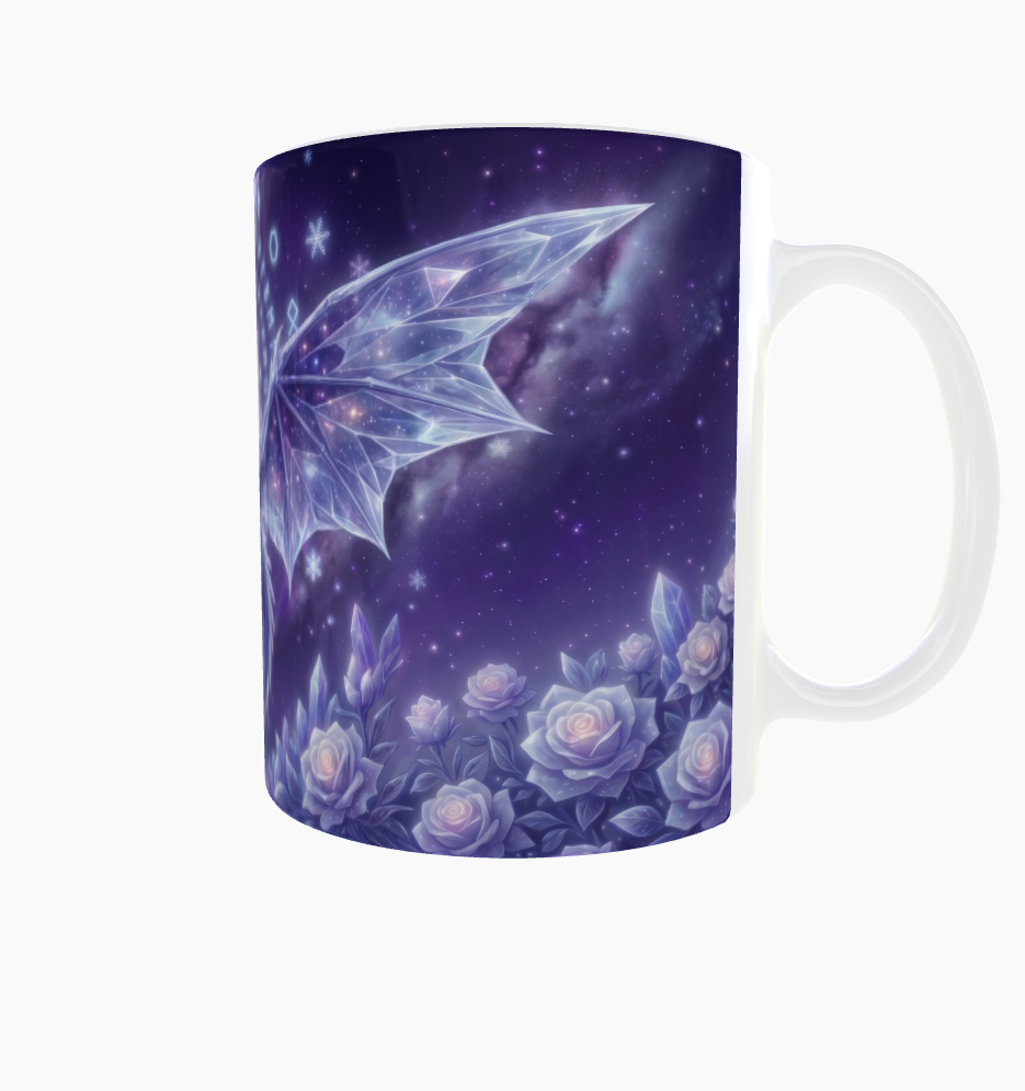 Eisdrachen-Tasse – Kristallflügel im Mondlicht