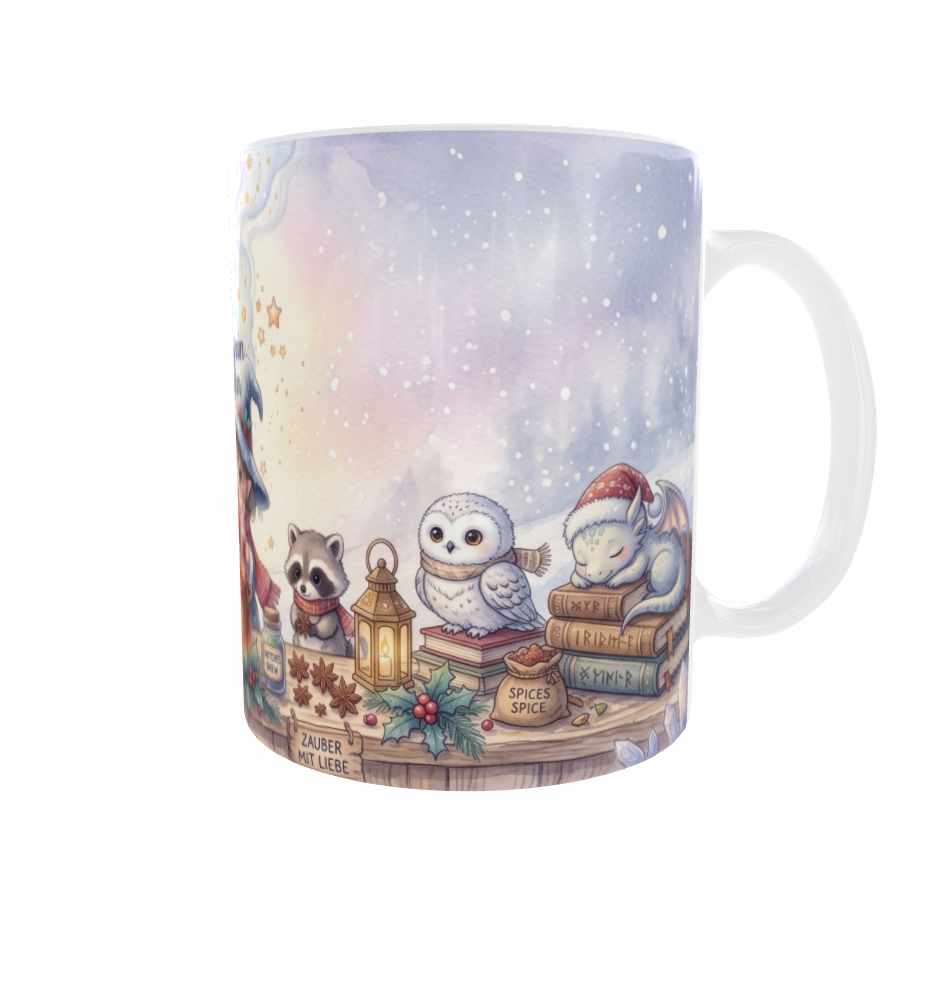 Hexen-Tasse – Glühweinzauber mit Tierfreunden