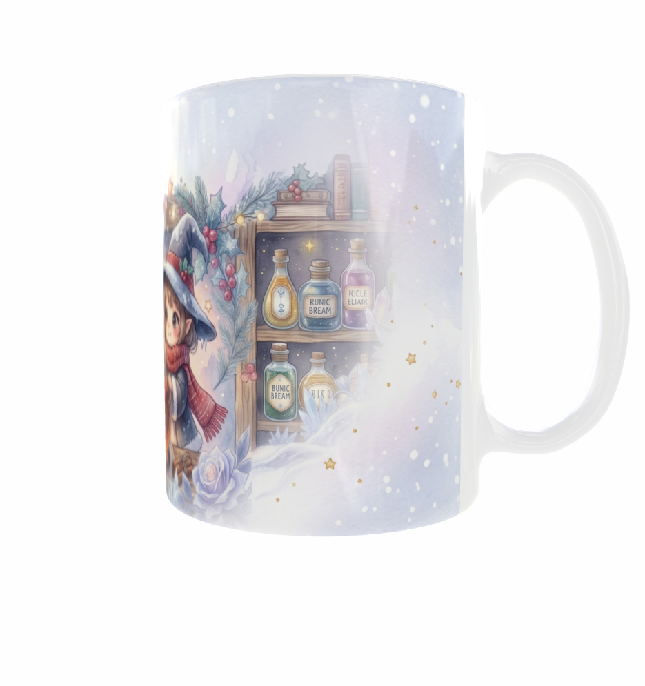 Hexen-Tasse – Glühweinzauber mit kleinem Drachen