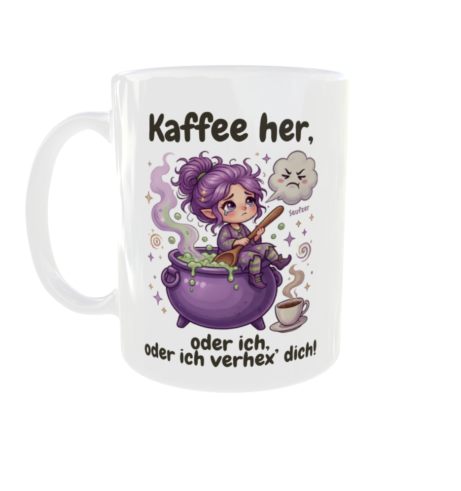 Kaffee her, oder ich verhex' dich! – Hexen-Kaffeetasse