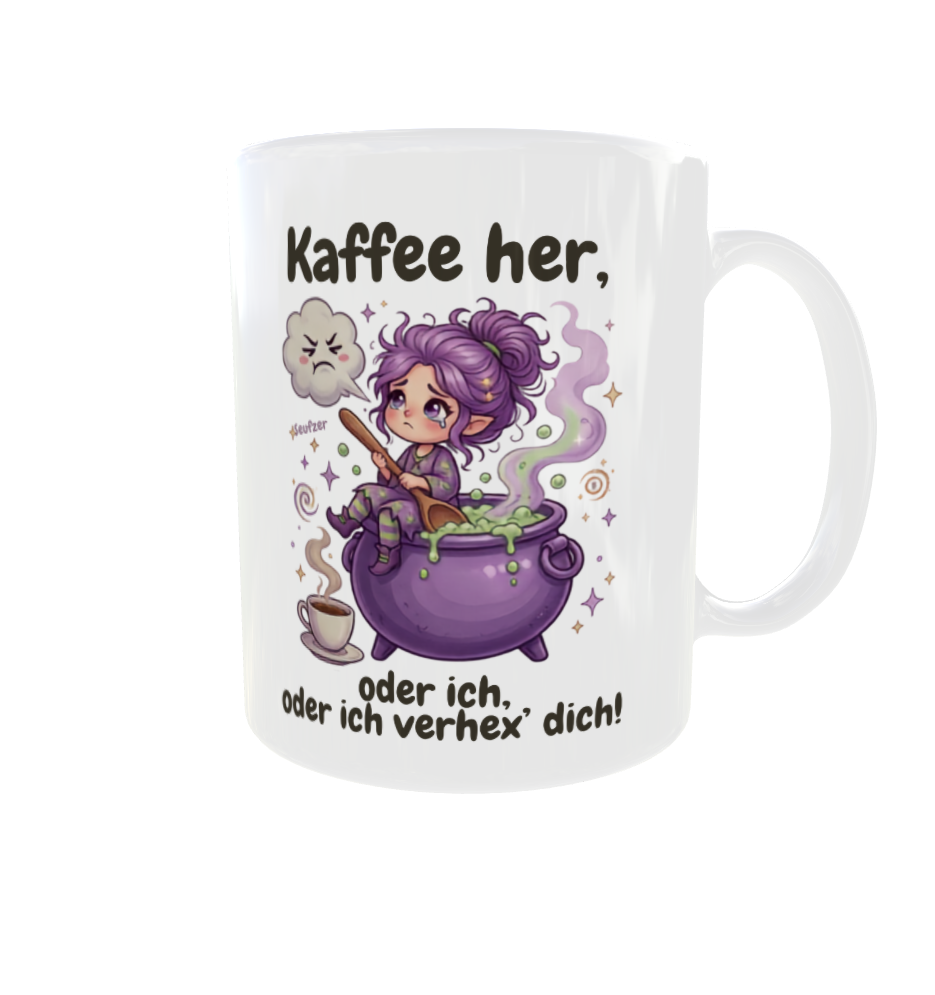 Kaffee her, oder ich verhex' dich! – Hexen-Kaffeetasse