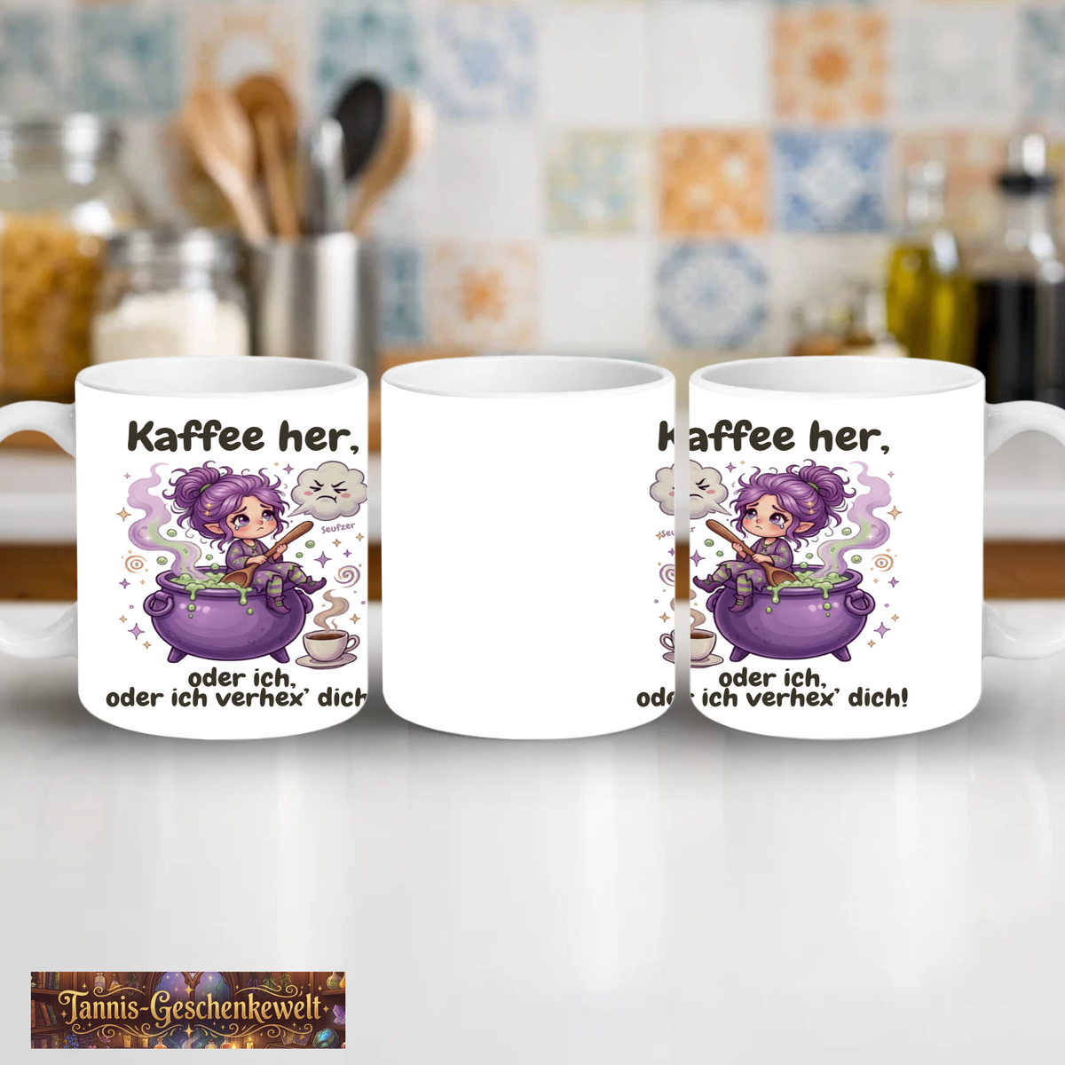 Kaffee her, oder ich verhex' dich! – Hexen-Kaffeetasse