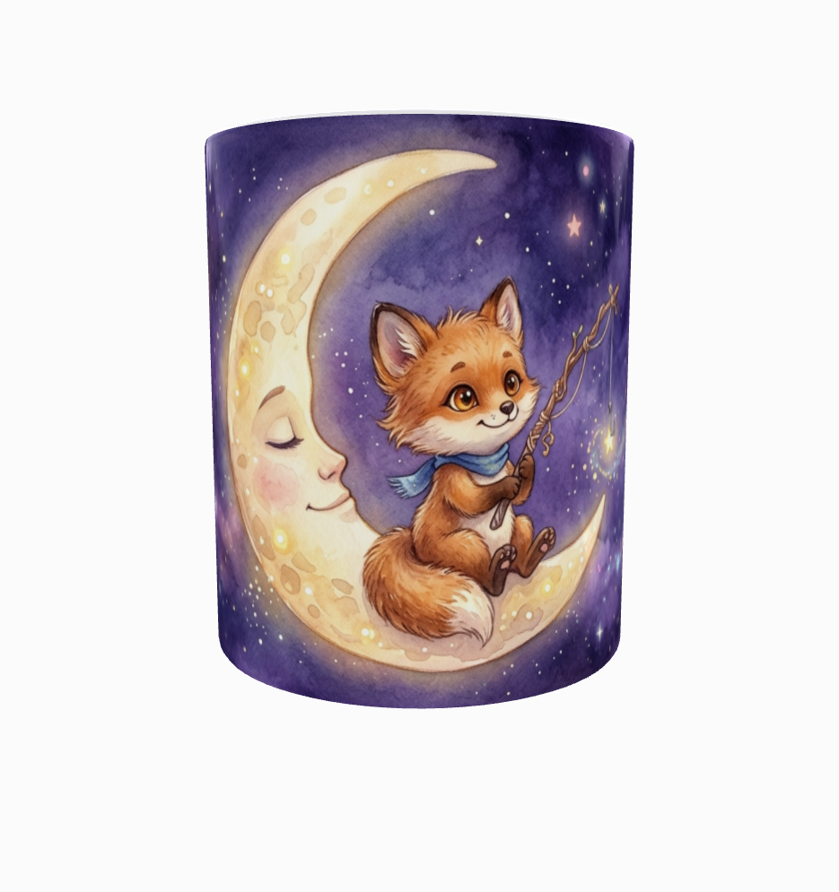 Kleiner Fuchs auf dem Mond – Magische Kindertasse