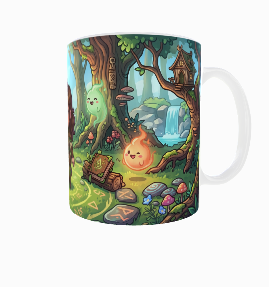 Kleine Waldmagierin im Zauberwald – Magische Kindertasse