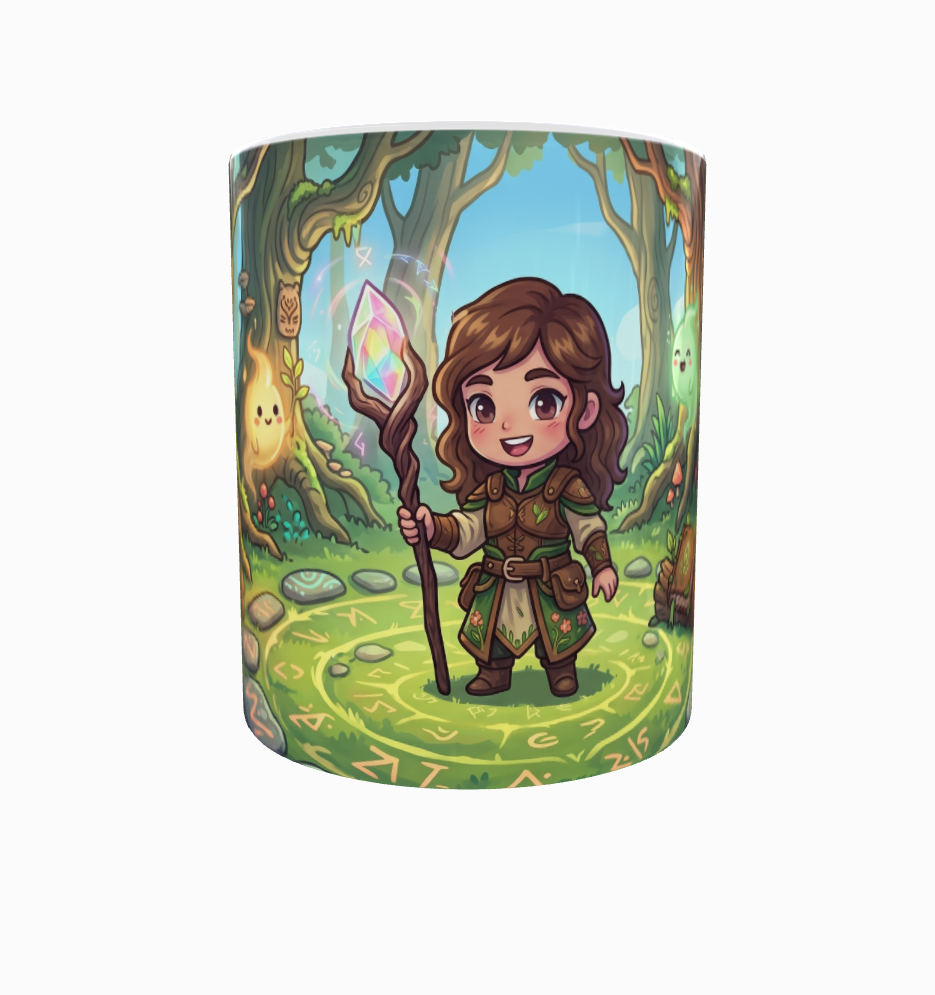 Kleine Waldmagierin im Zauberwald – Magische Kindertasse
