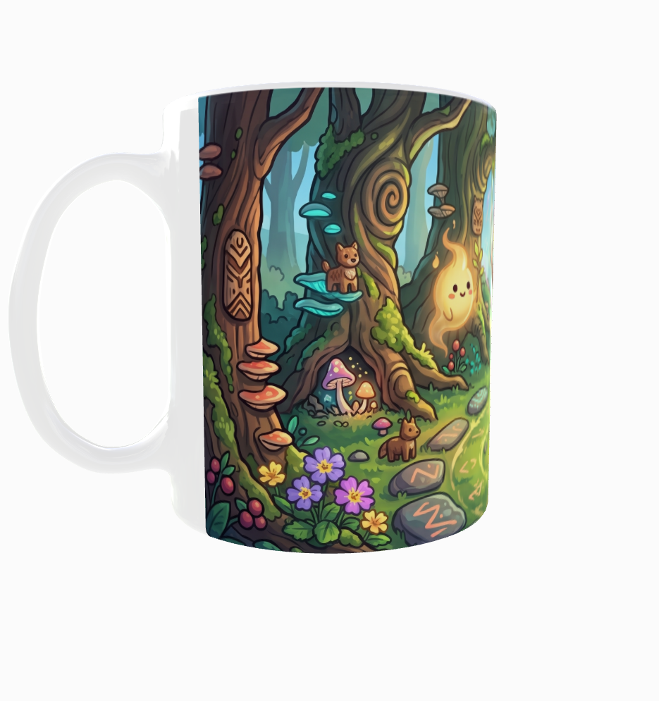 Kleine Waldmagierin im Zauberwald – Magische Kindertasse
