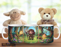 Kleine Waldmagierin im Zauberwald – Magische Kindertasse