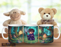Kleiner Dunkelmagier im Zauberwald – Magische Kindertasse