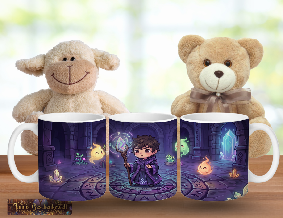 Kleiner Magier im Runenkreis – Magische Kindertasse