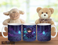 Kleiner Nekromant mit Totenkopfstab – Magische Kindertasse