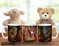 Weißes Einhorn mit Roter Mähne – Magische Kindertasse