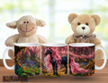 Schwarzes Einhorn mit Rosa Mähne – Magische Kindertasse