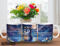 Kleiner Pinguin mit Fliegerbrille trägt eine Laterne durch den funkelnden Sternenhimmel – Mond und Sternschnuppen begleiten ihn. Magische Keramiktasse "Für meinen lieben Opa" mit Spruch: Danke, dass du mir immer den richtigen Weg zeigst.
