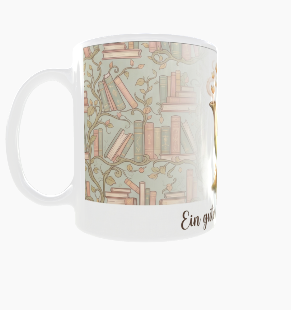 Lese-Tasse – Ein gutes Buch ist wie ein Zuhause