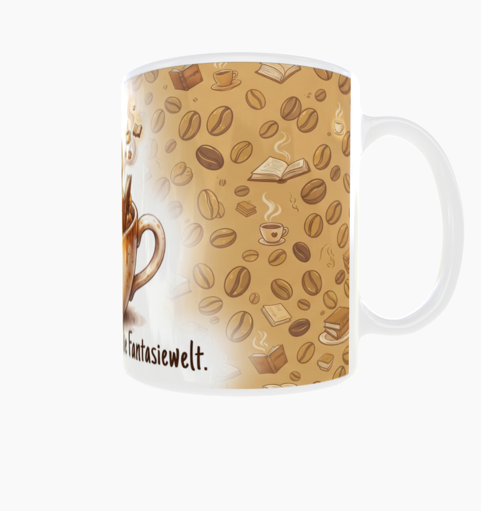 Lese-Tasse – Erst der Kaffee, dann die Fantasiewelt