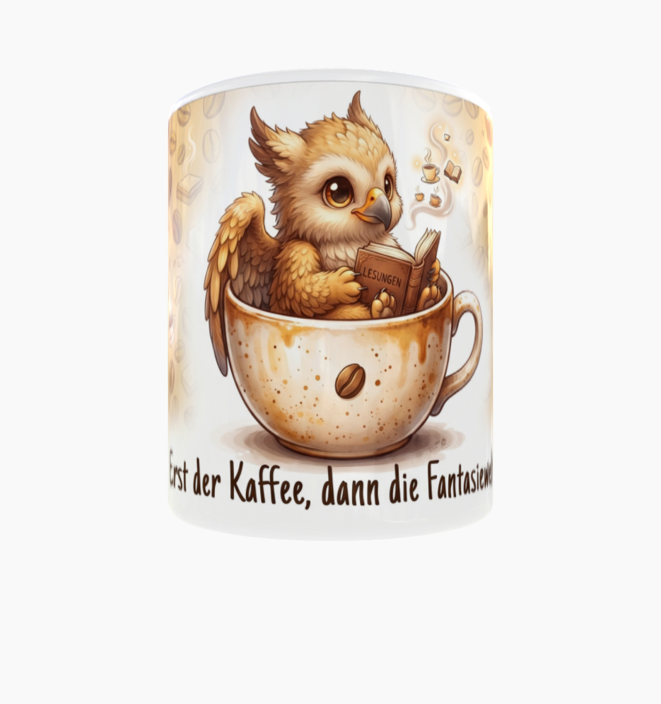 Lese-Tasse – Erst der Kaffee, dann die Fantasiewelt