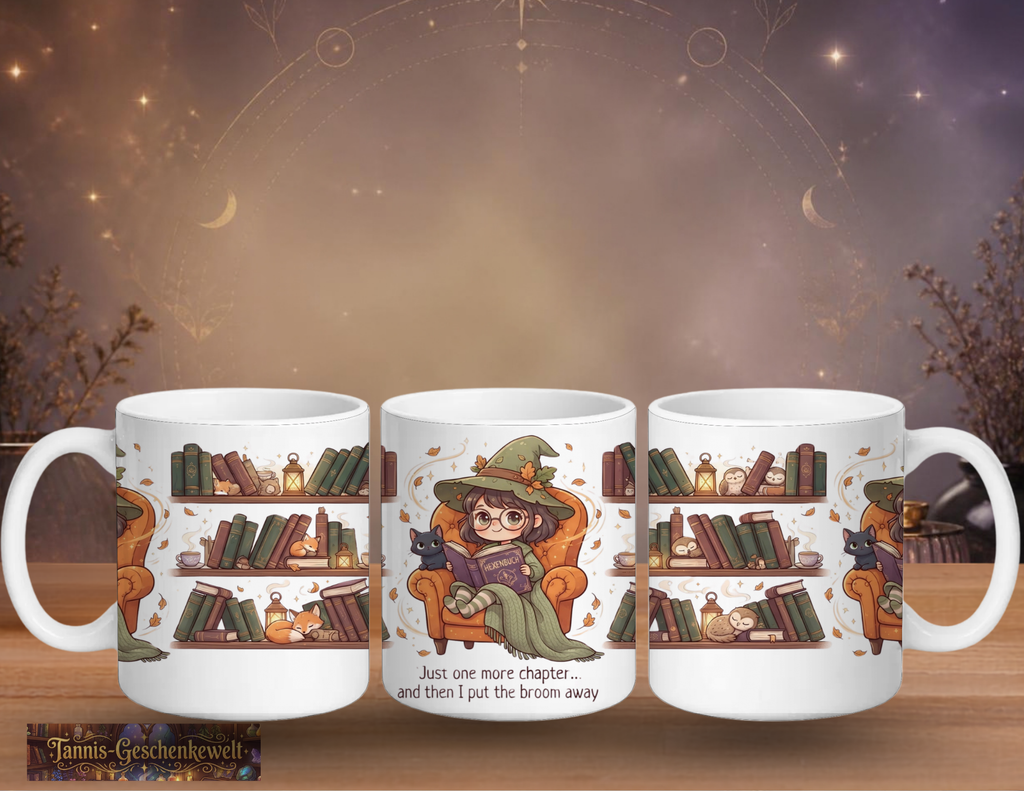 Lese-Tasse – Lesehexe: Just one more chapter