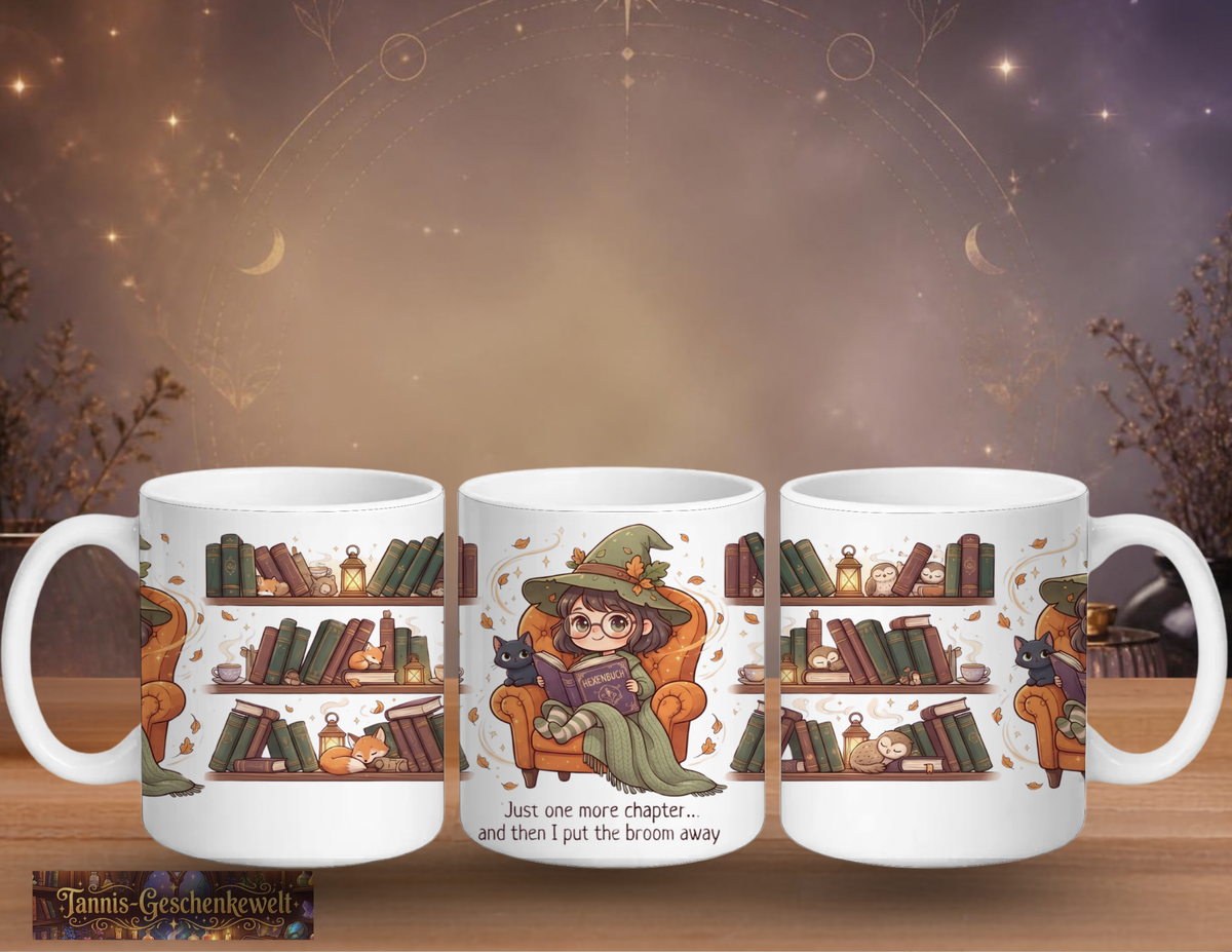 Lese-Tasse – Lesehexe: Just one more chapter