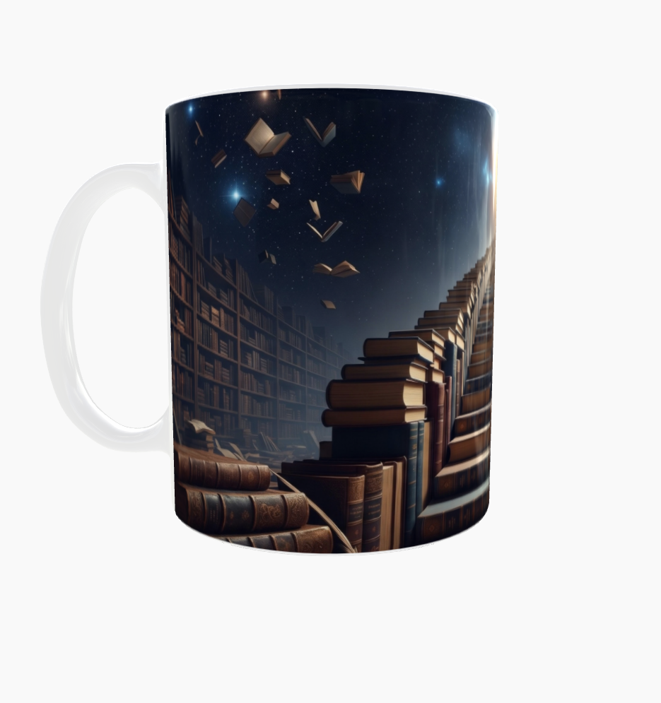 Lese-Tasse – Büchertreppe ins Licht
