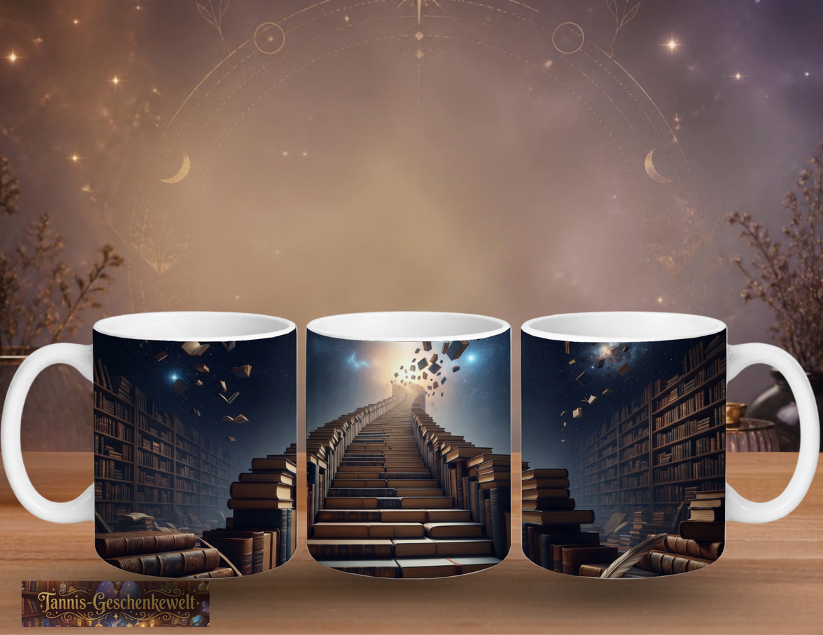 Lese-Tasse – Büchertreppe ins Licht