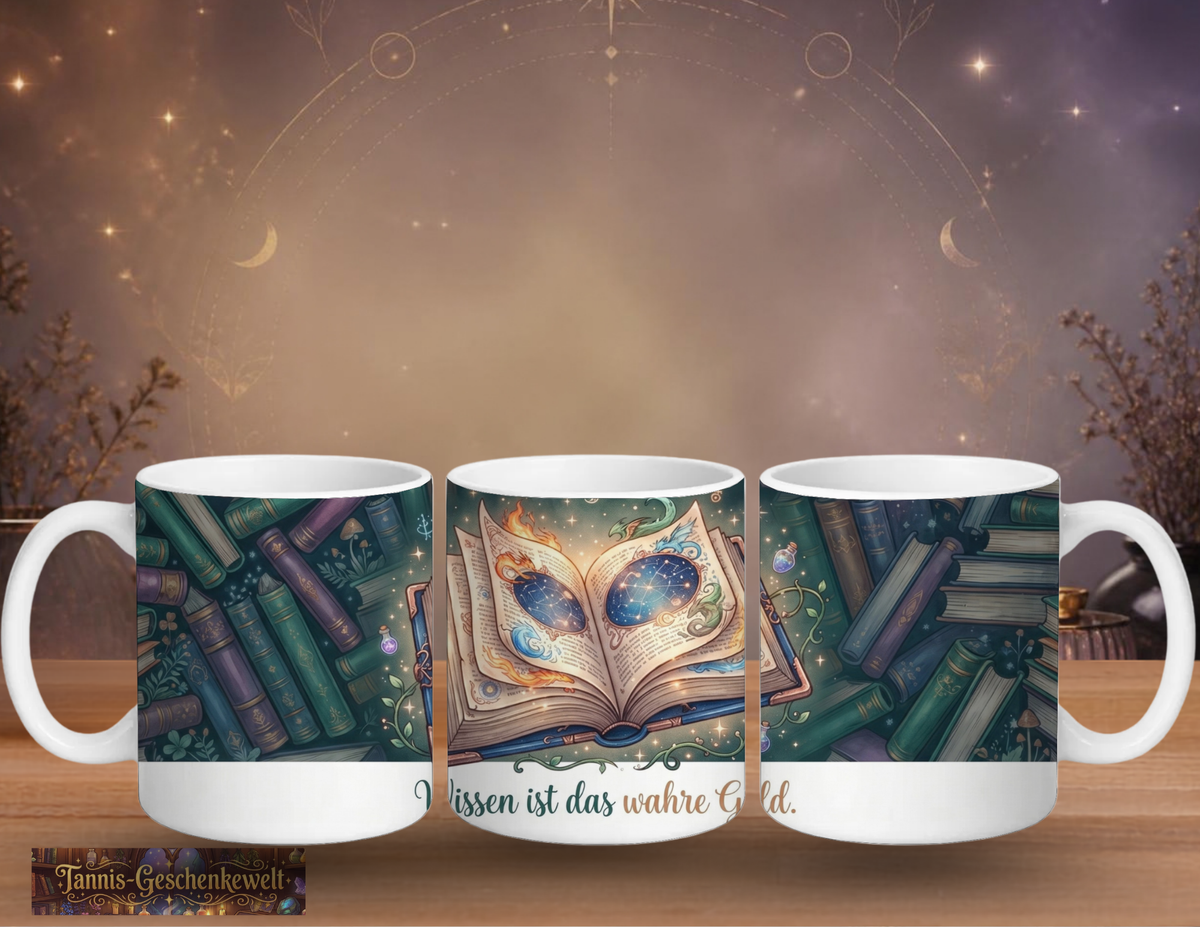 Lese-Tasse – Wissen ist das wahre Gold