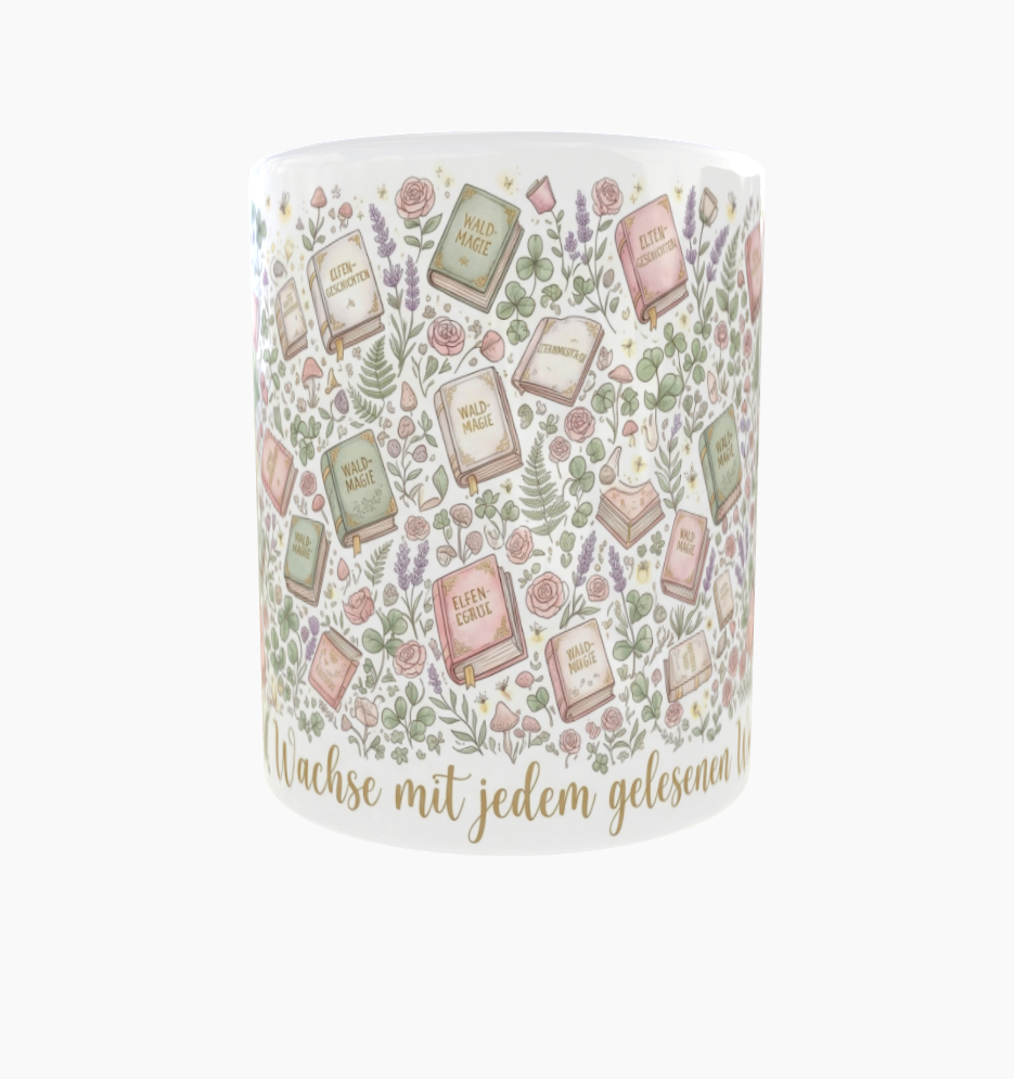 Lese-Tasse – Wachse mit jedem gelesenen Wort