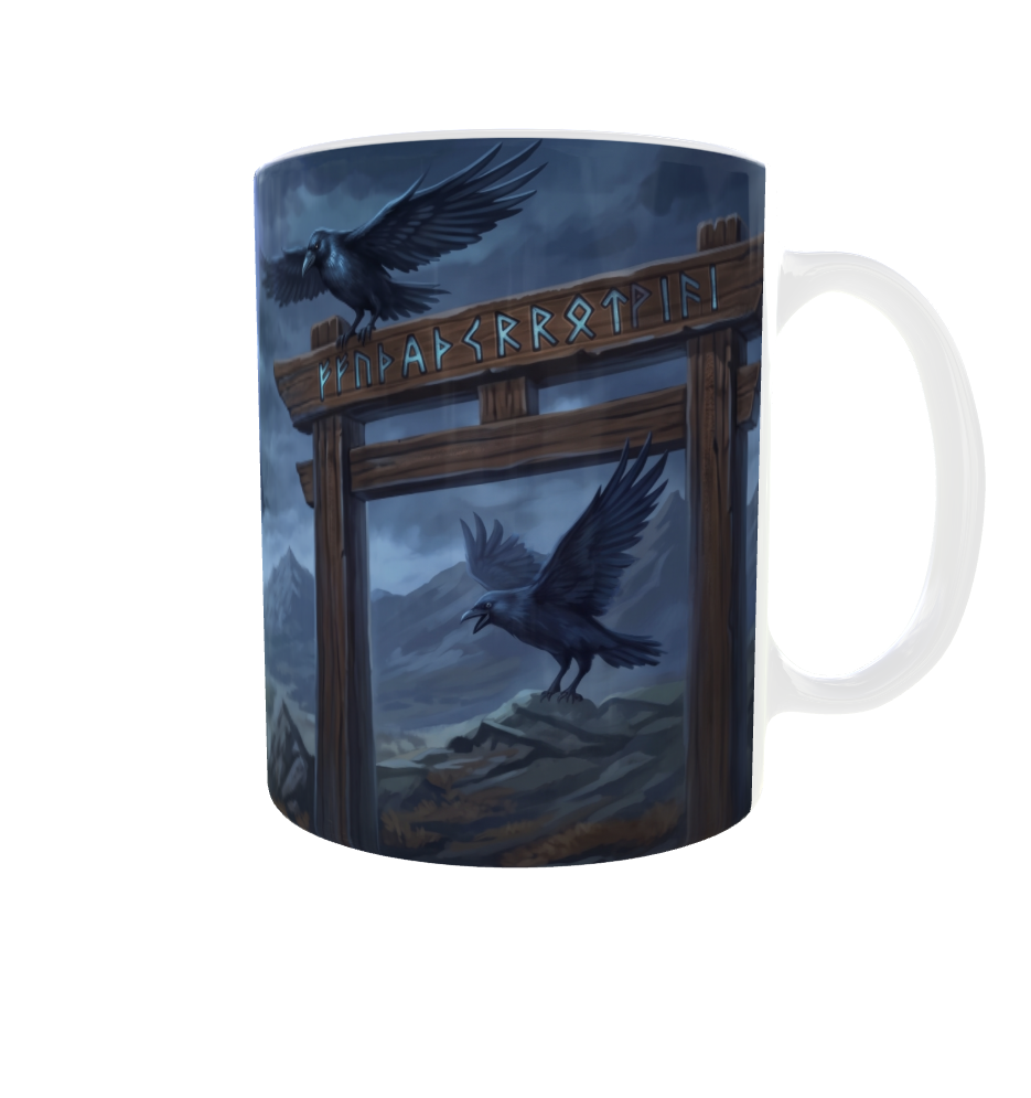 Hugin und Munin – Odins Raben | Nordische Mythologie Tasse