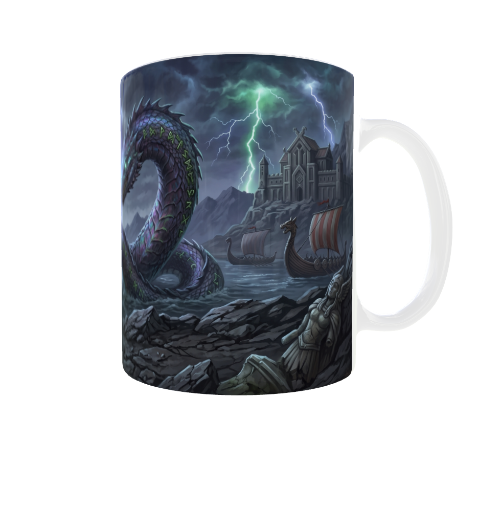 Jörmungandr die Midgardschlange – Nordische Mythologie Tasse