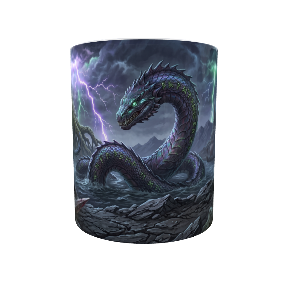 Jörmungandr die Midgardschlange – Nordische Mythologie Tasse