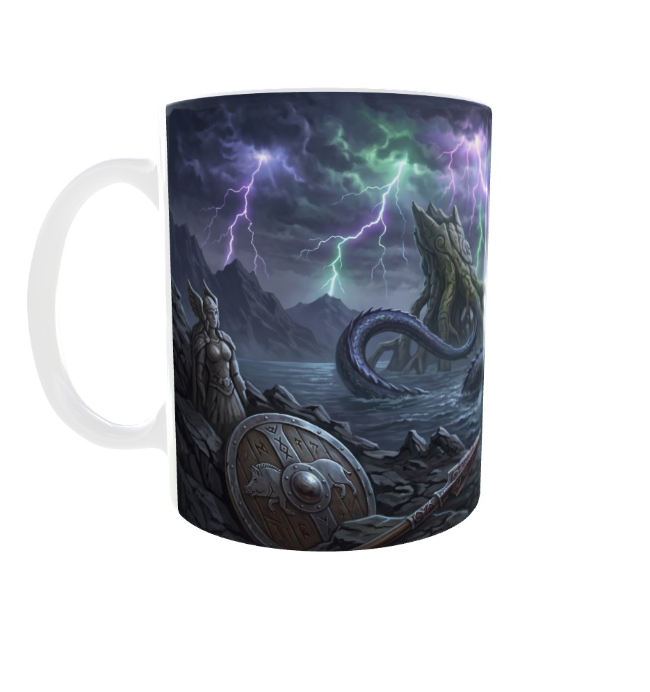 Jörmungandr die Midgardschlange – Nordische Mythologie Tasse