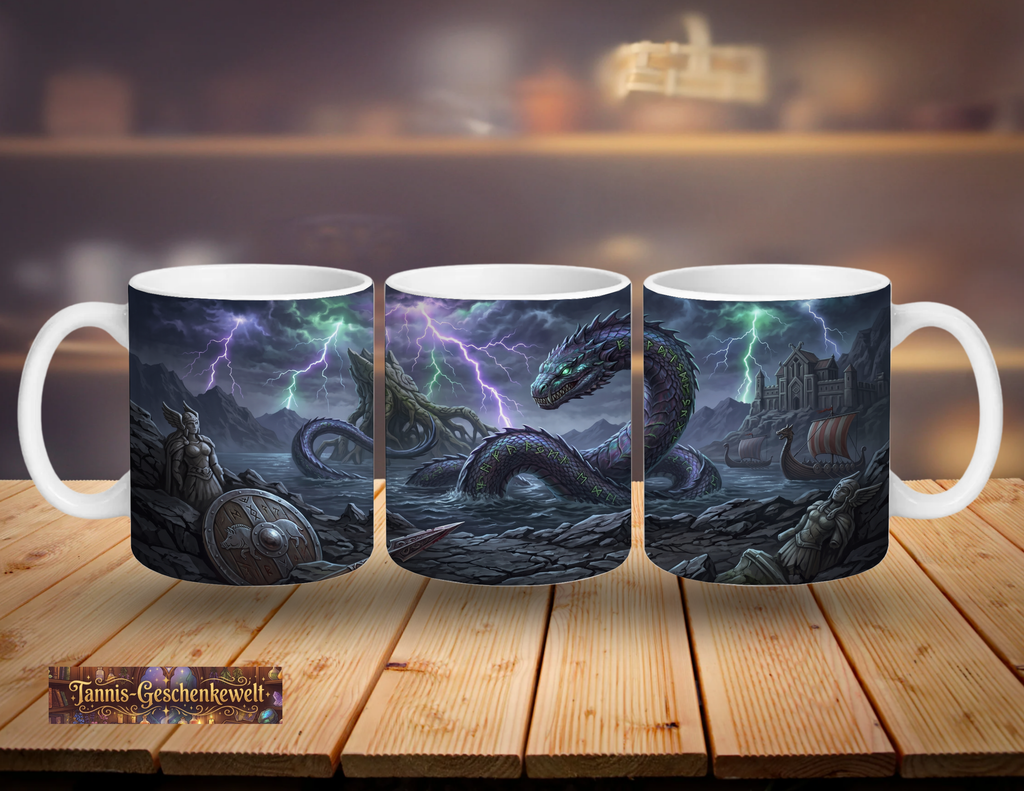 Jörmungandr die Midgardschlange – Nordische Mythologie Tasse