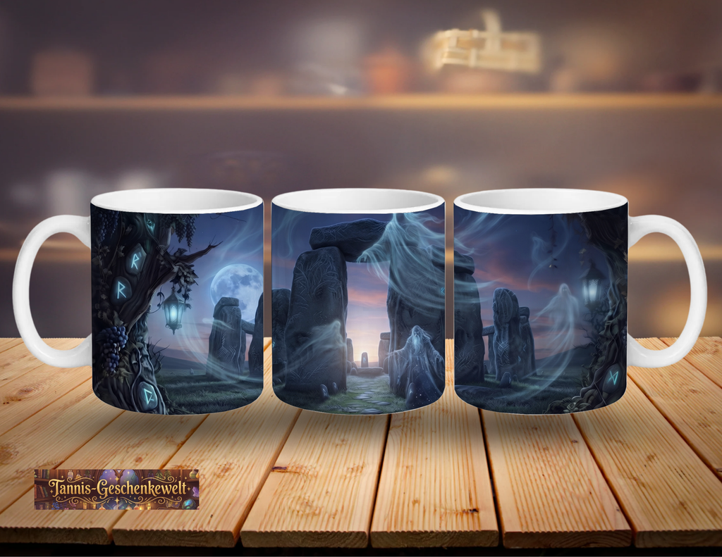 Stonehenge-Tasse – Geister im Mondlicht