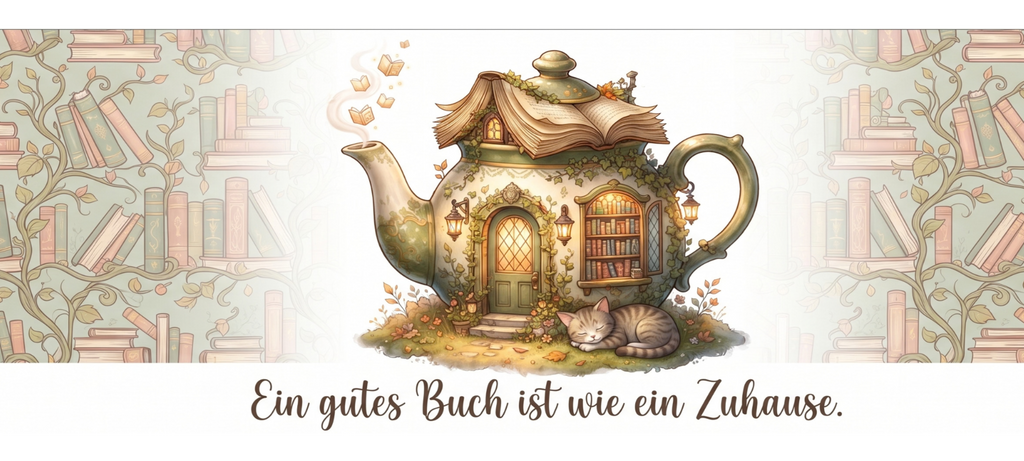Lese-Tasse – Ein gutes Buch ist wie ein Zuhause
