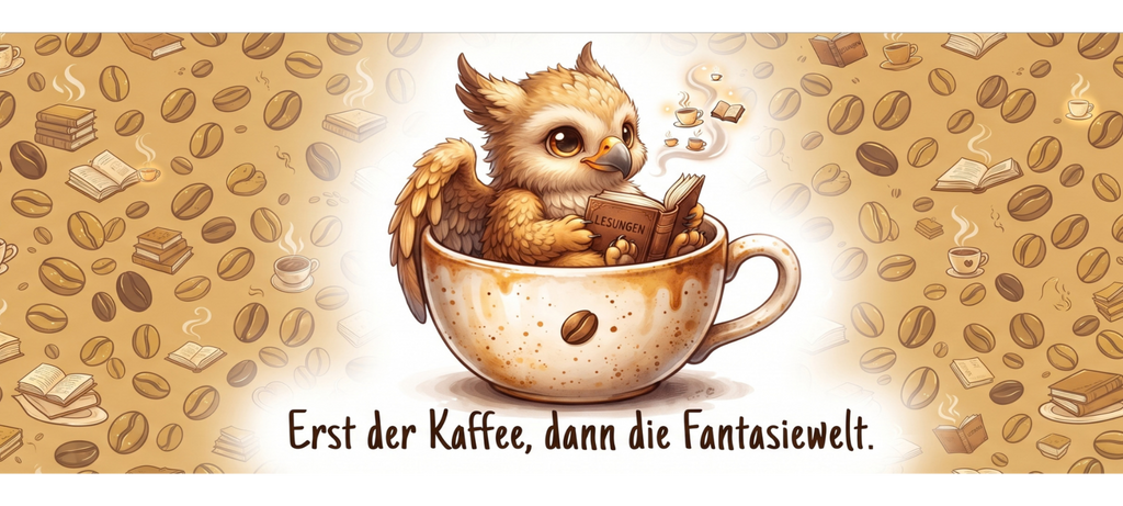 Lese-Tasse – Erst der Kaffee, dann die Fantasiewelt