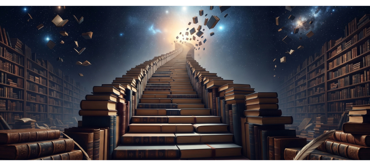 Lese-Tasse – Büchertreppe ins Licht