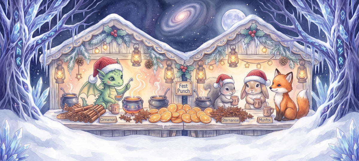 Wintertasse – Drachen und Tierfreunde am Punschstand
