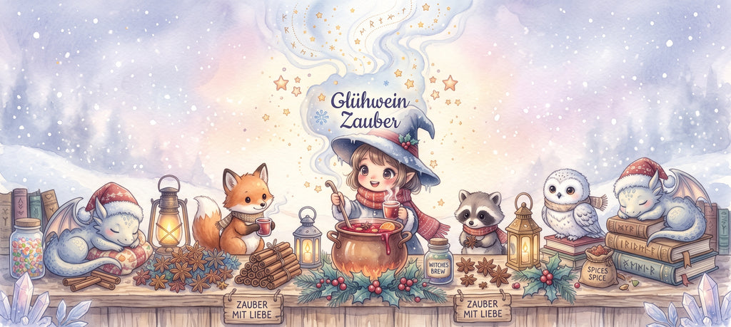 Hexen-Tasse – Glühweinzauber mit Tierfreunden