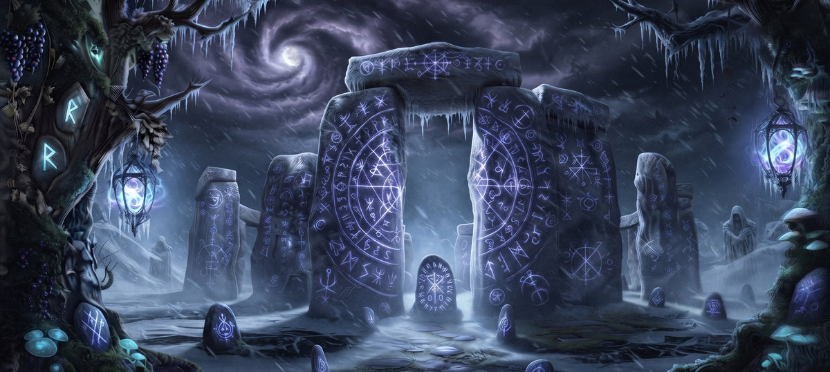 Stonehenge-Tasse – Magischer Steinkreis im Runenlicht