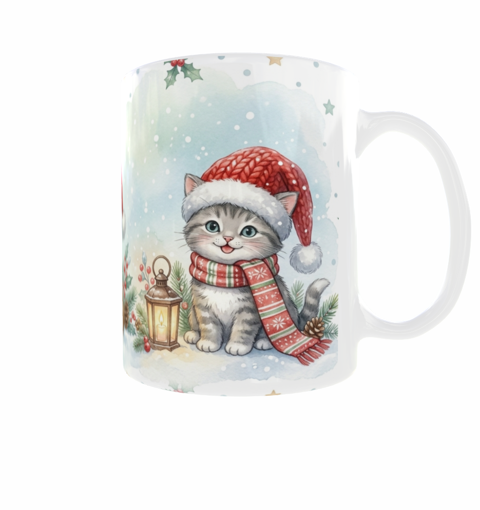 Weihnachtstasse – Tierfreunde im Winterzauber