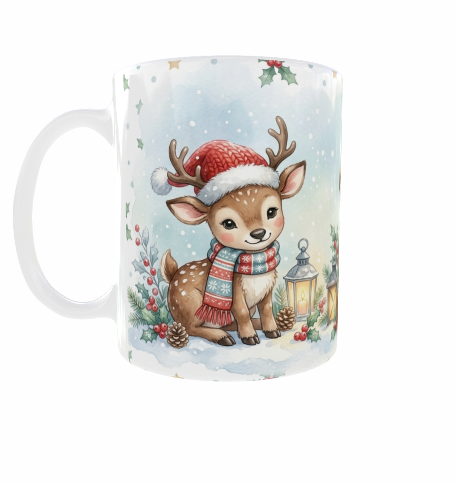 Weihnachtstasse – Tierfreunde im Winterzauber