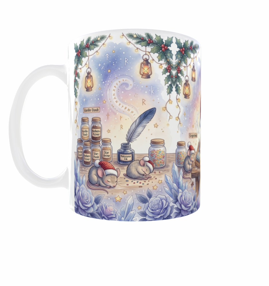 Weihnachtstasse – Mit Liebe und einer Prise Magie gebacken